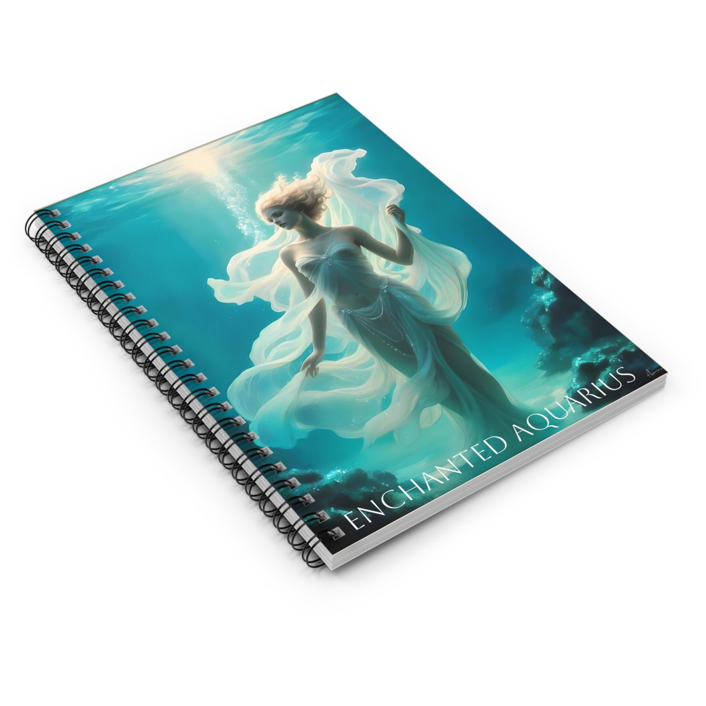 ⚡🌌 Enchanted Aquarius Zodiac Journal – A Visionary Spiral Notebook for Cosmic Dreamers & Innovators ♒📖