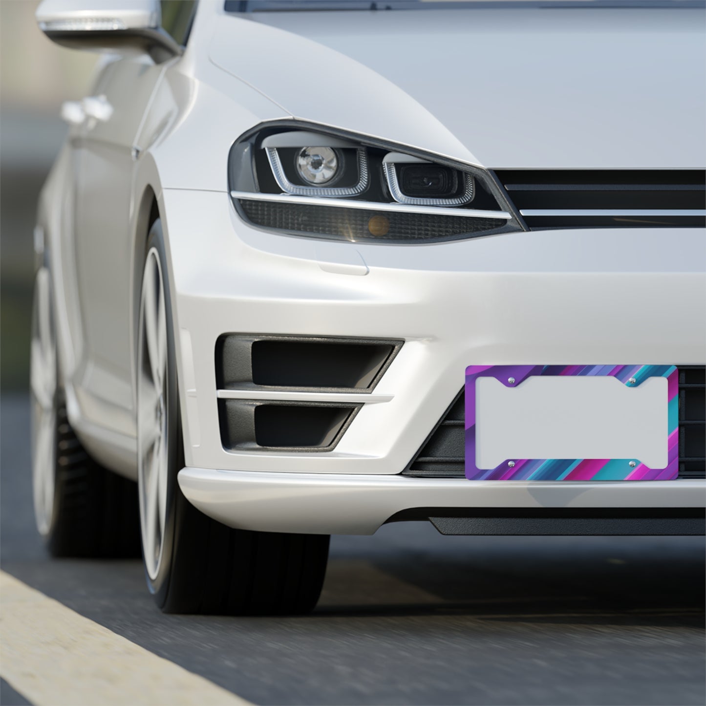 ✨🚗 The Enchanted Drive: Glossed Glory License Plate Frame – Luxury Custom Metal Accent 💎🌙