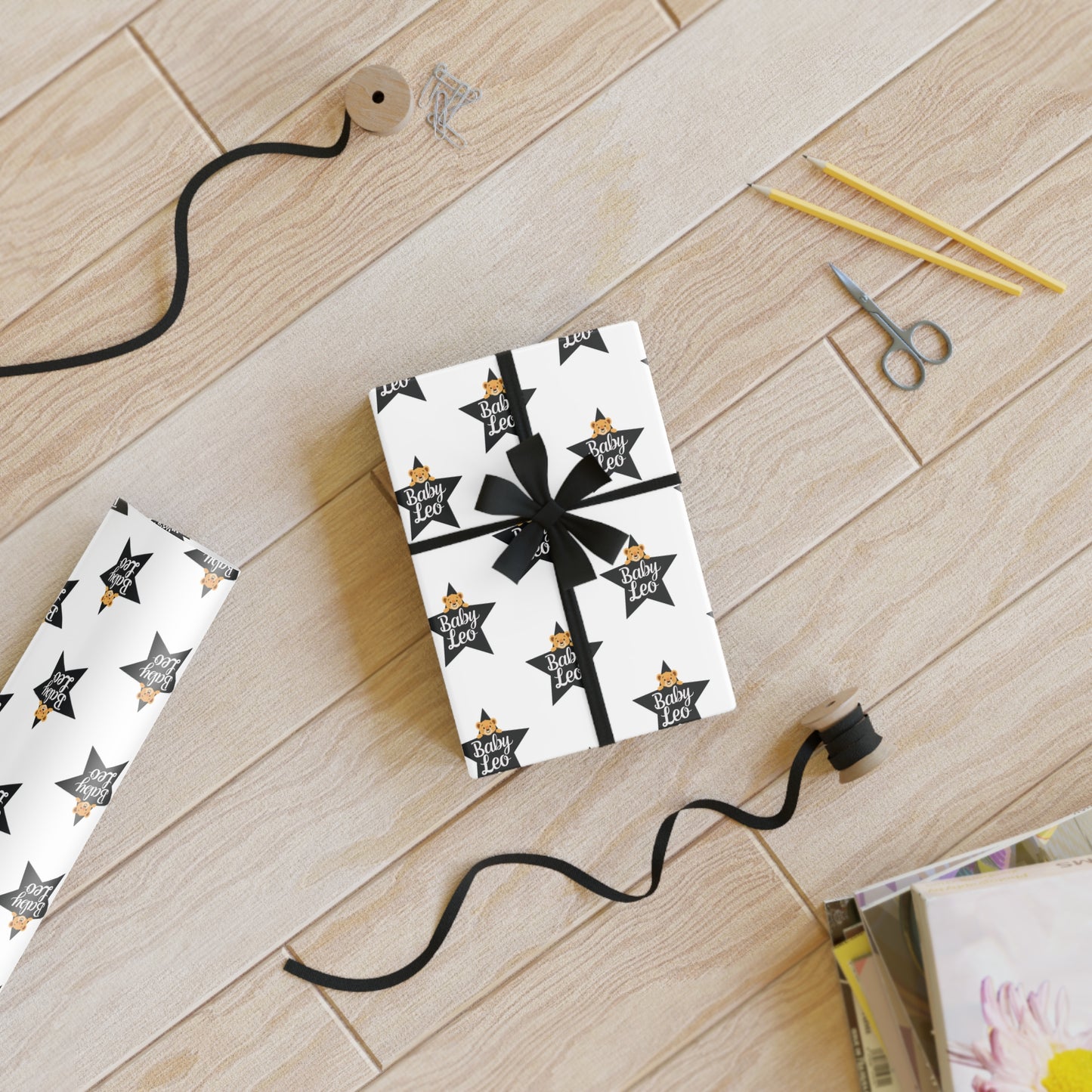 ♌ Baby Leo Wrapping Paper | The Enchanted Wrap™ Collection ♡