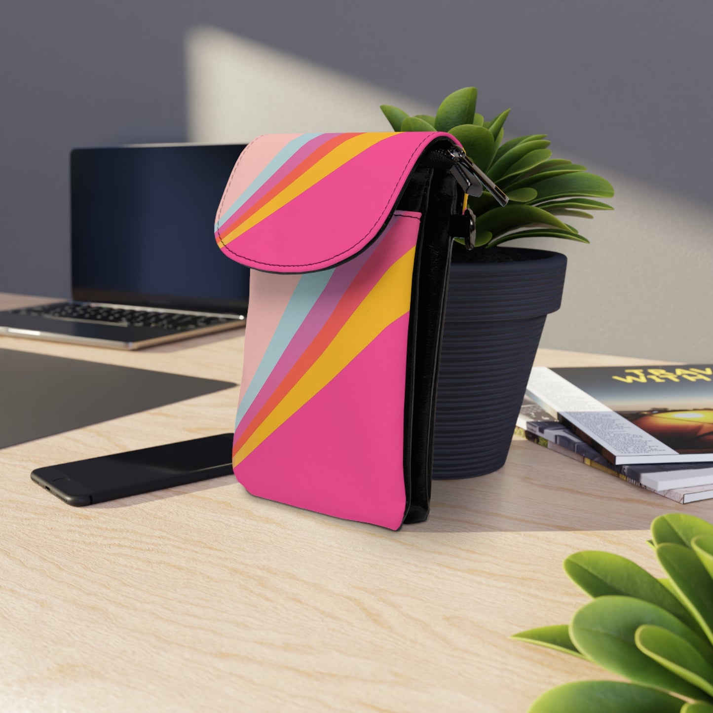 👜🌟 The Razzle-Dazzle Pocket Prism™ Cell Phone Wallet ✨💼🌈