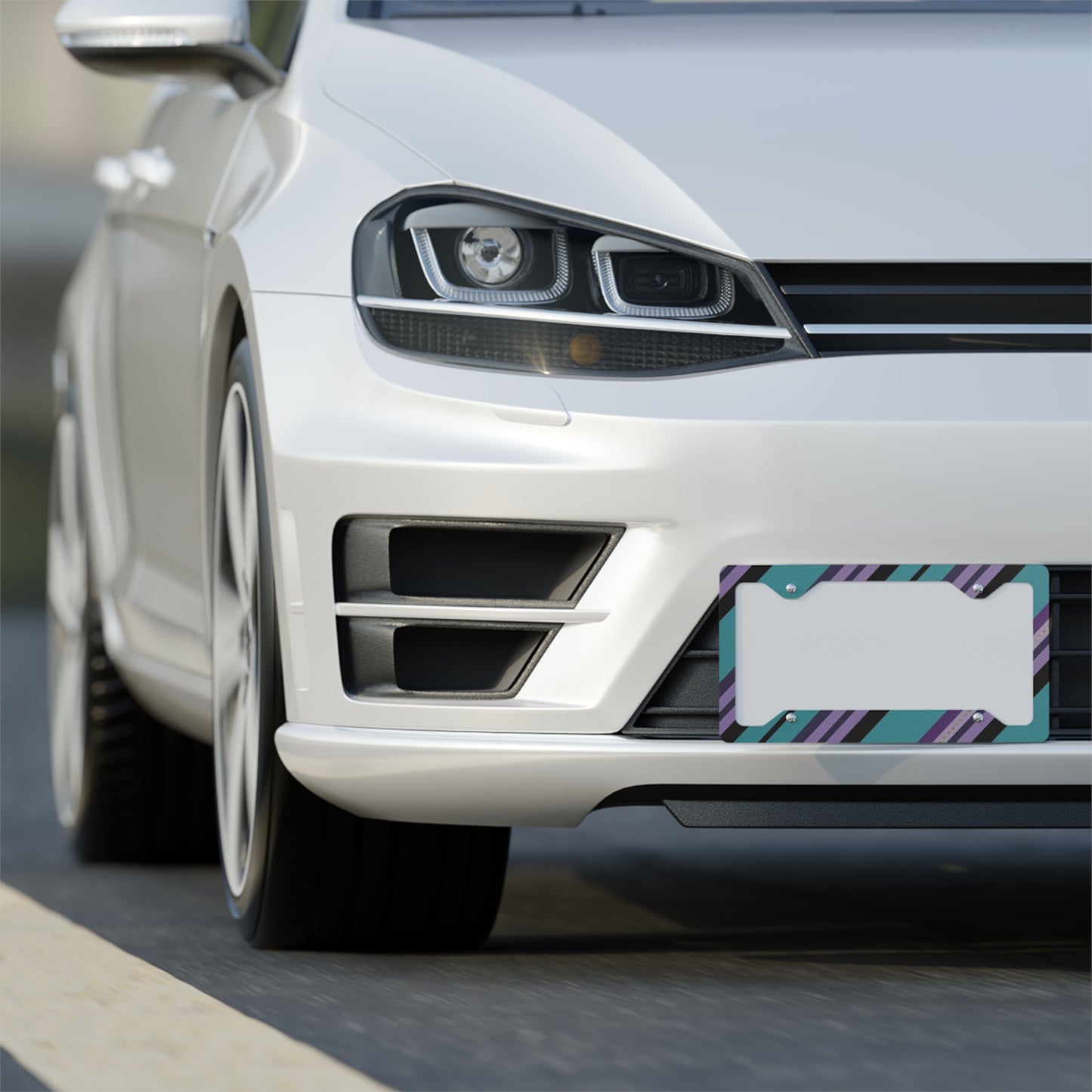 ✨🚗 The Enchanted Drive: Glossed Glory License Plate Frame – Luxury Custom Metal Accent 💎🌙