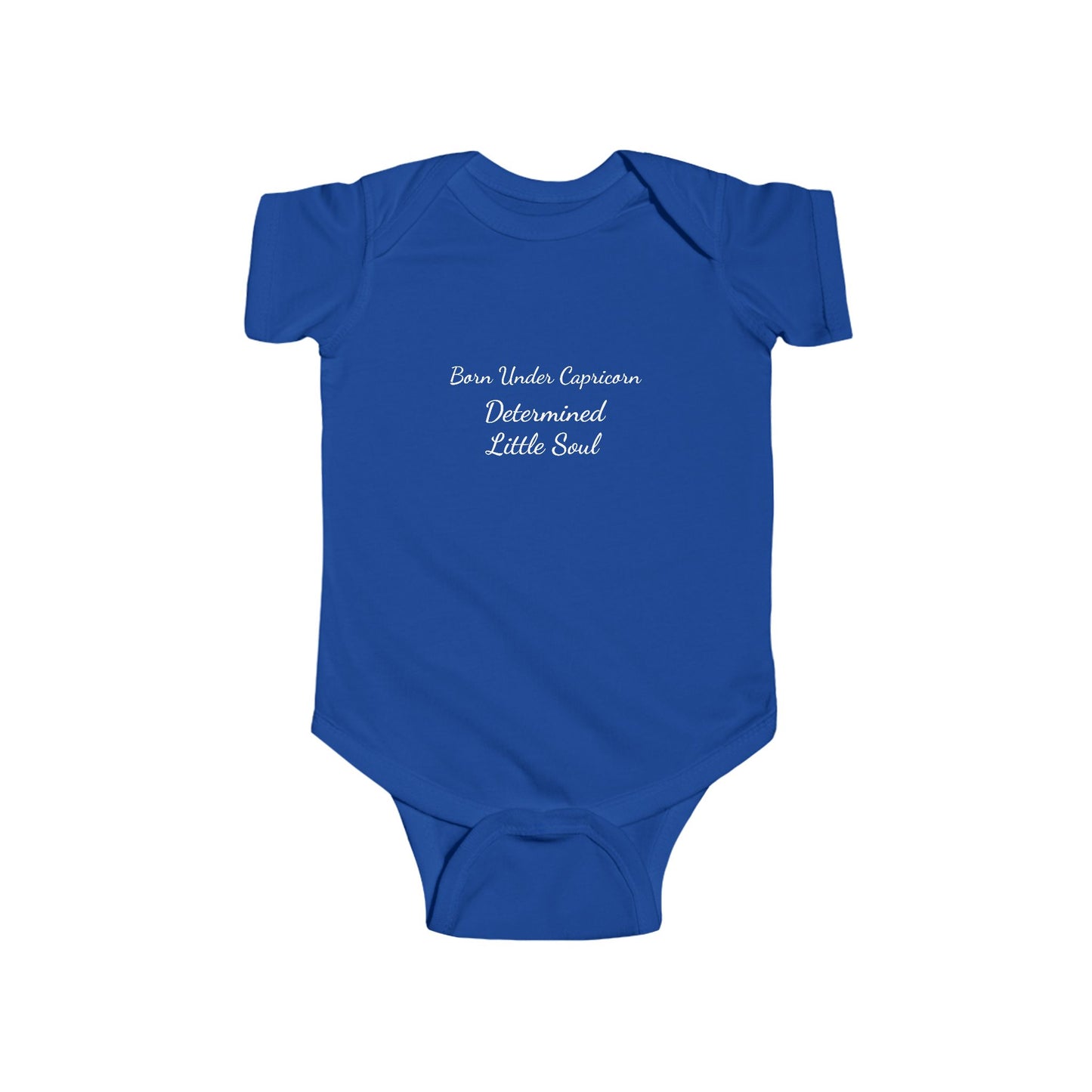 💫 The Born Under™ Collection – Capricorn Edition 💫 Determined Little Soul Infant Onesie