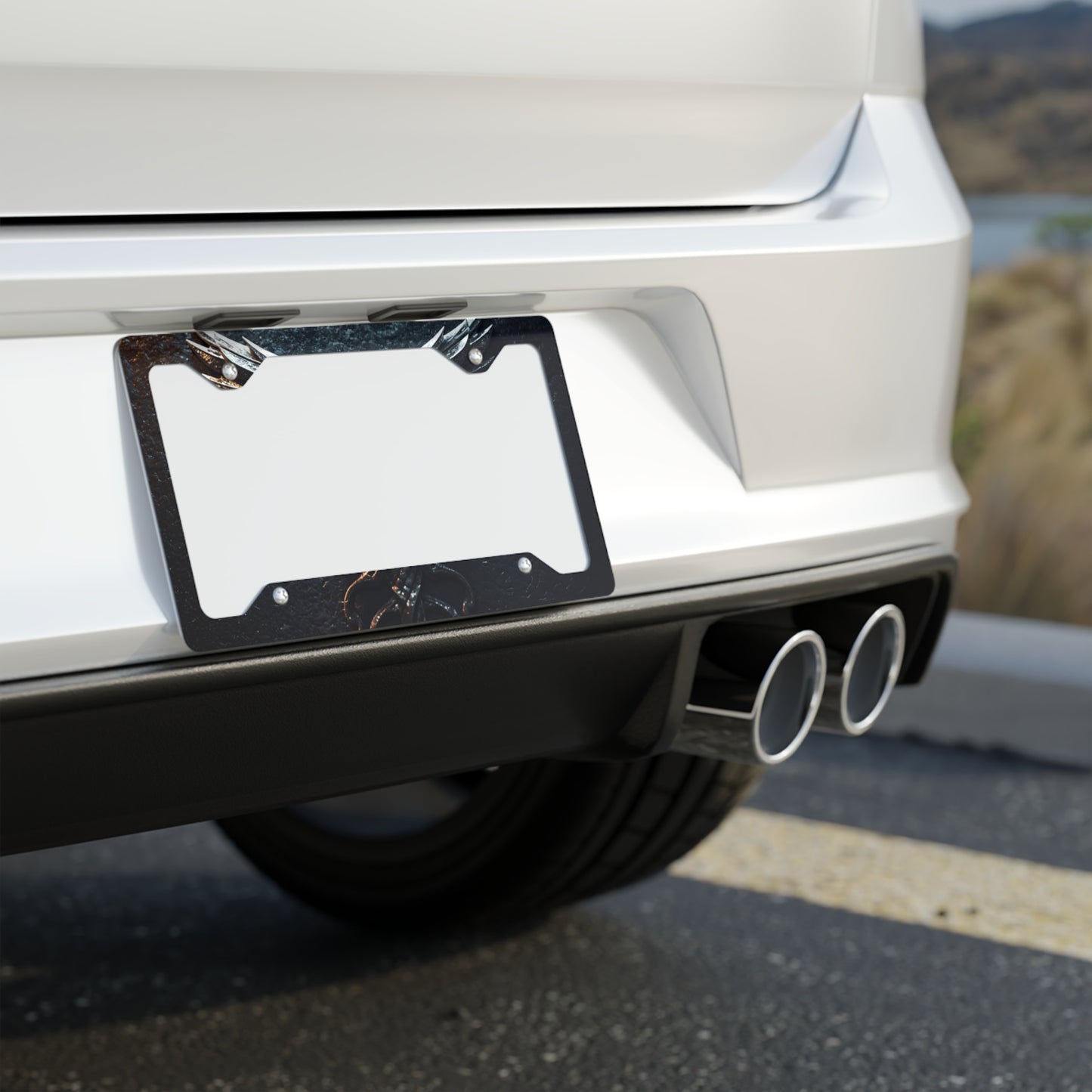 ✨🚗 The Enchanted Drive: Glossed Glory License Plate Frame – Luxury Custom Metal Accent 💎🌙
