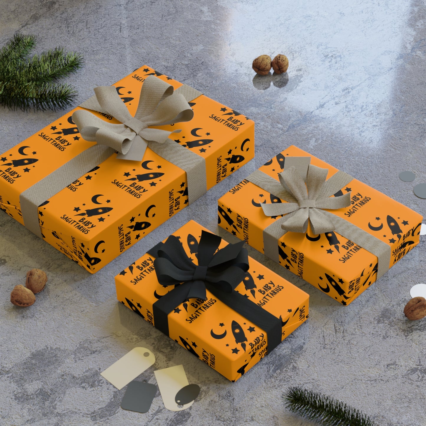 ♐ Baby Sagittarius Wrapping Paper | The Enchanted Wrap™ Collection ♡