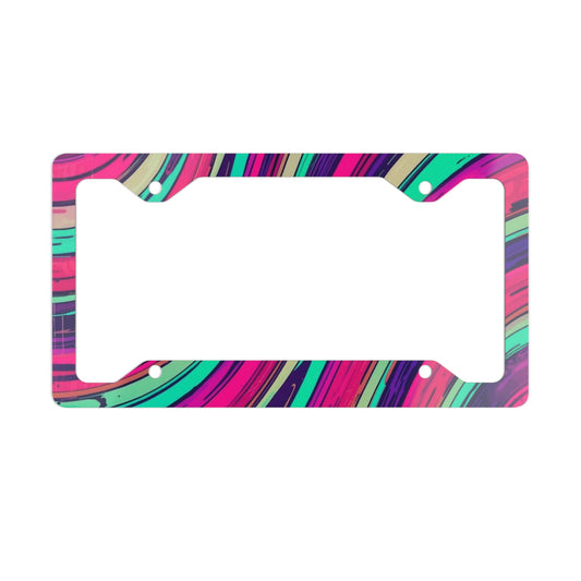 ✨🚗 The Enchanted Drive: Glossed Glory License Plate Frame – Luxury Custom Metal Accent 💎🌙