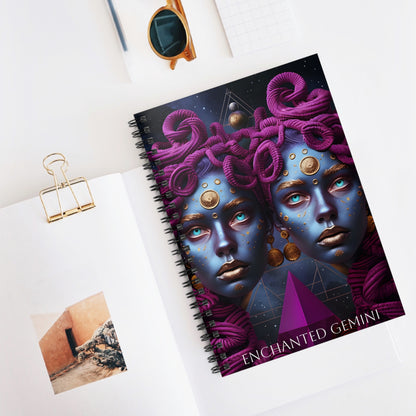 🌟✨ Enchanted Gemini Zodiac Journal – A Dual-Thoughts Notebook for Curious Minds & Adventurous Spirits ♊📖