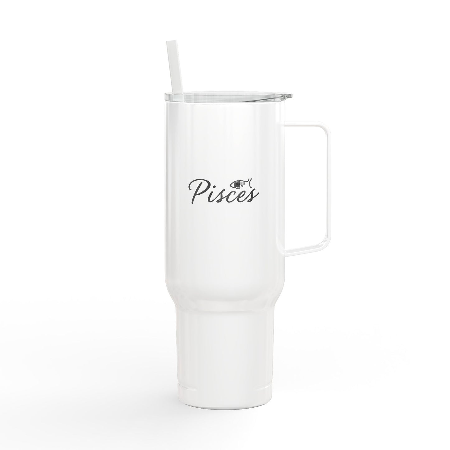 Cosmic Pisces Signatures ✨ 40oz Engraved Zodiac Tumbler