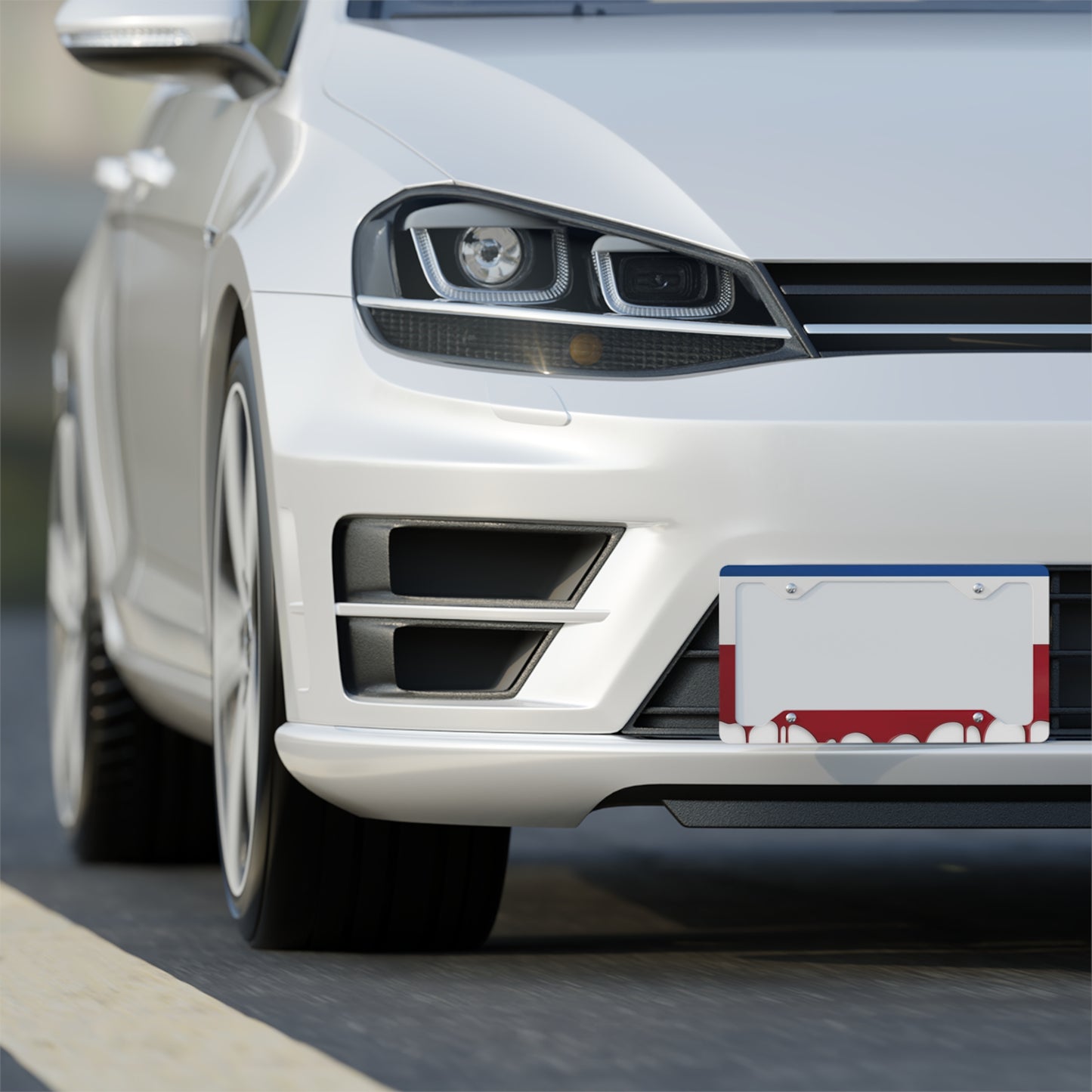 ✨🚗 The Enchanted Drive: Glossed Glory License Plate Frame – Luxury Custom Metal Accent 💎🌙