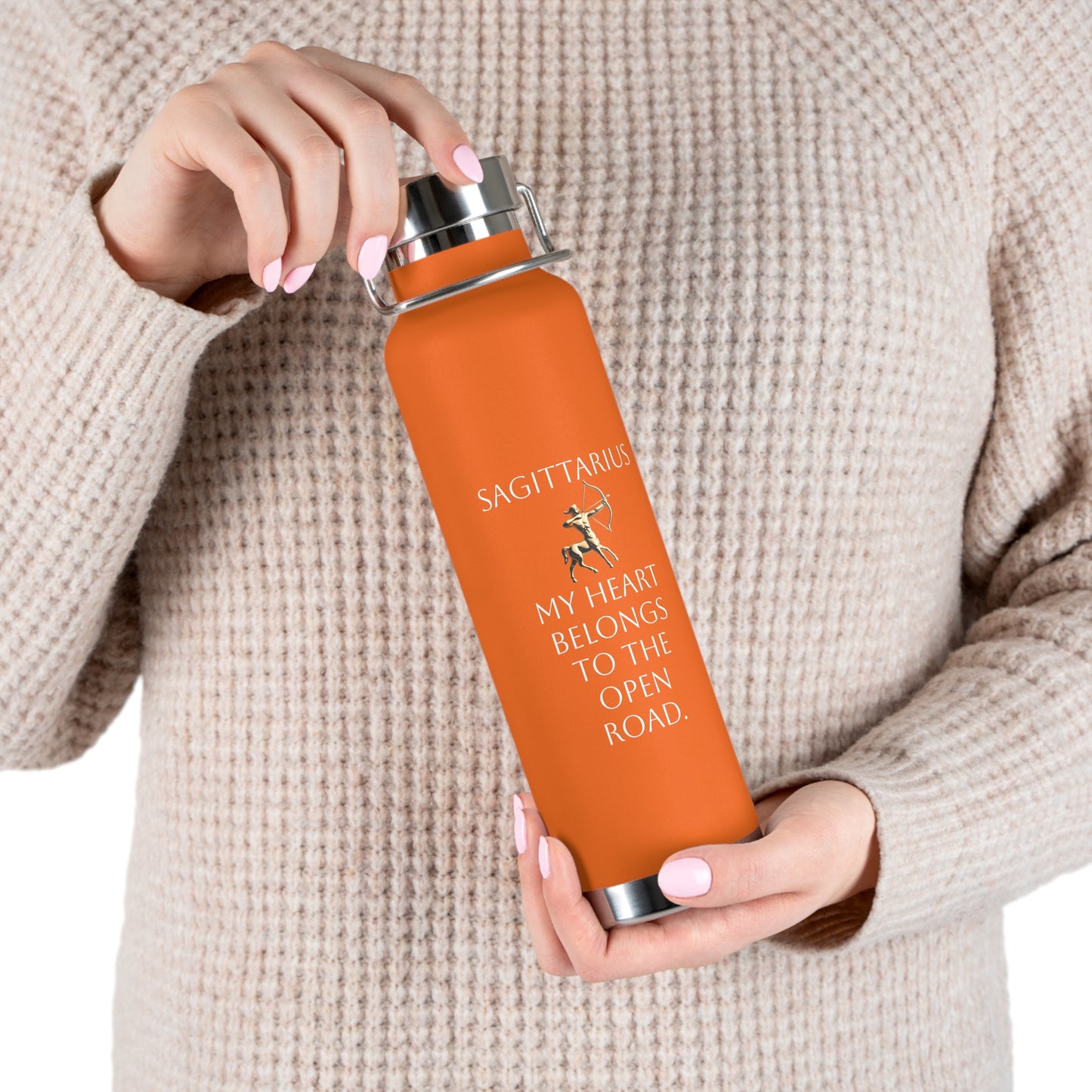 ✨🔮 Enchanted Sagittarius Copper Insulated Bottle – 22oz of Temperature Magic! 🔮✨
