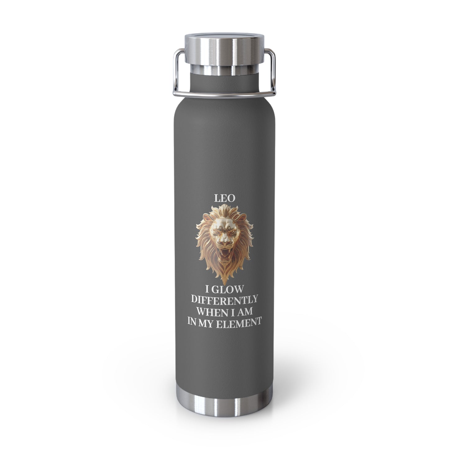 ✨🔮 Enchanted Leo Copper Insulated Bottle – 22oz of Temperature Magic! 🔮✨