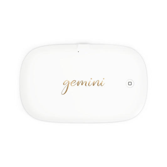 ♊ Aurora UV Phone Sanitizer & Fast Wireless Charging Pad – Gemini Edition 🌬️♊