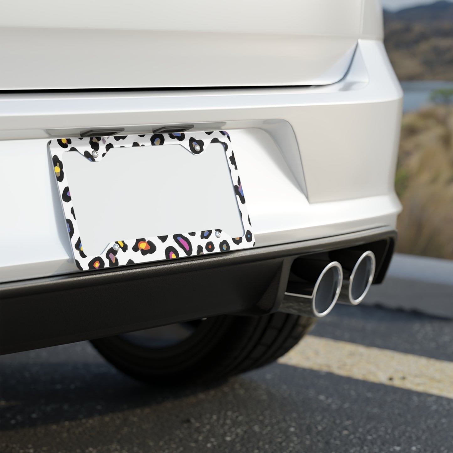 ✨🚗 The Enchanted Drive: Glossed Glory License Plate Frame – Luxury Custom Metal Accent 💎🌙