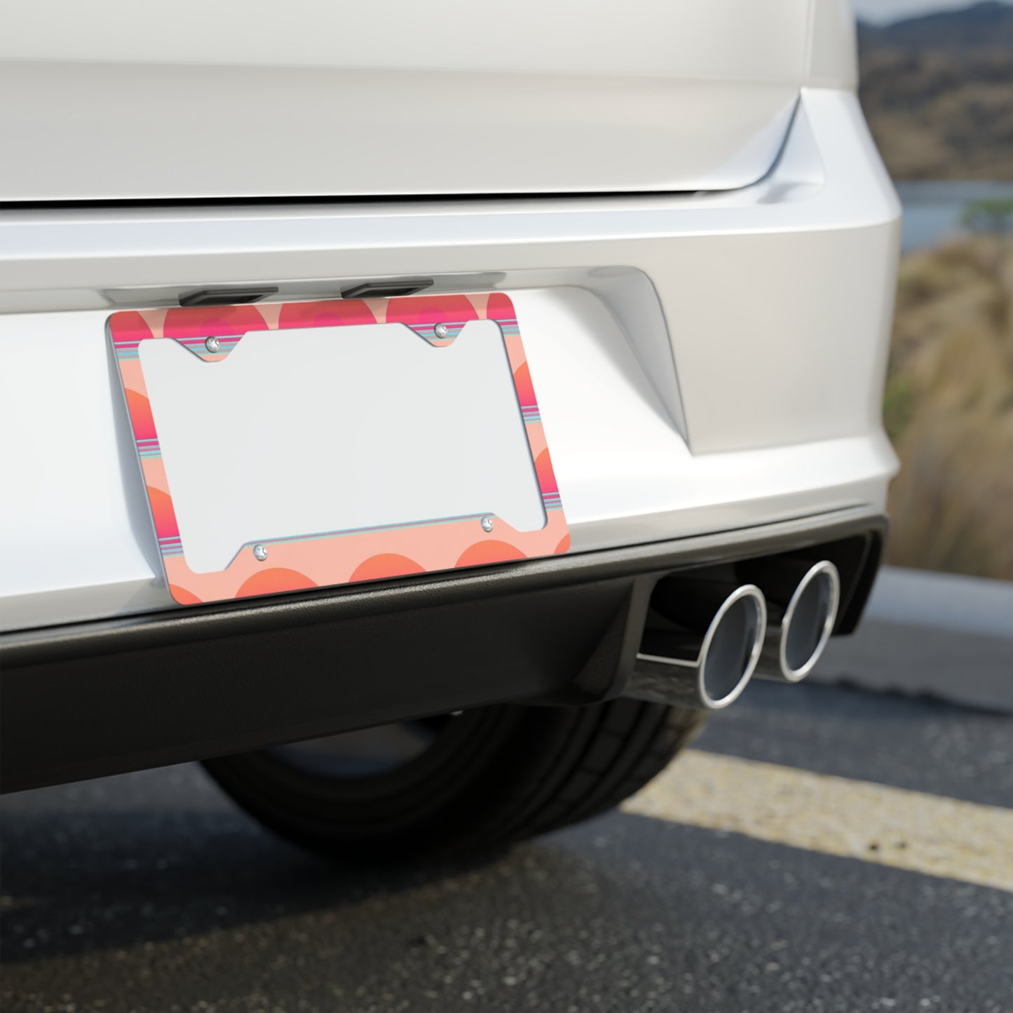 ✨🚗 The Enchanted Drive: Glossed Glory License Plate Frame – Luxury Custom Metal Accent 💎🌙