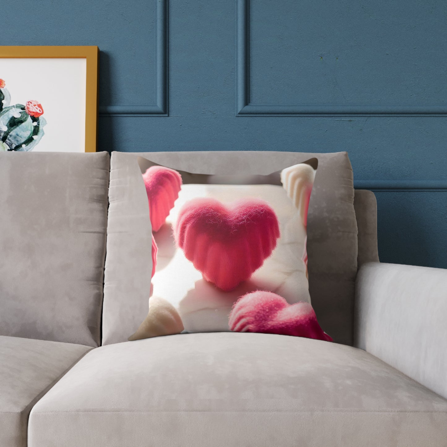 Love in Bloom: Enchanted Decorative Pillow for a Cozy Touch