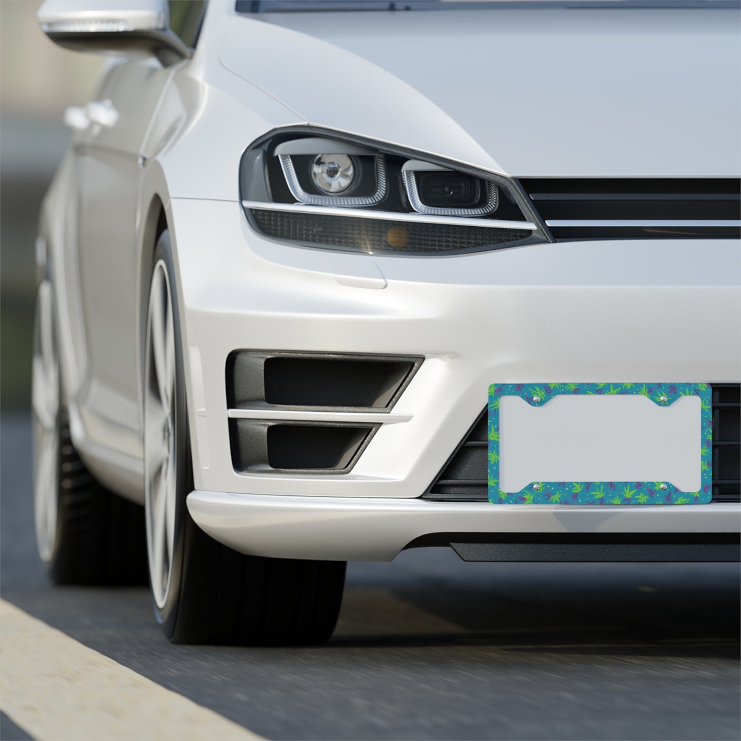 ✨🚗 The Enchanted Drive: Glossed Glory License Plate Frame – Luxury Custom Metal Accent 💎🌙