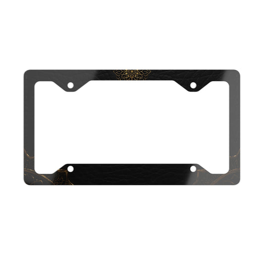✨🚗 The Enchanted Drive: Glossed Glory License Plate Frame – Luxury Custom Metal Accent 💎🌙