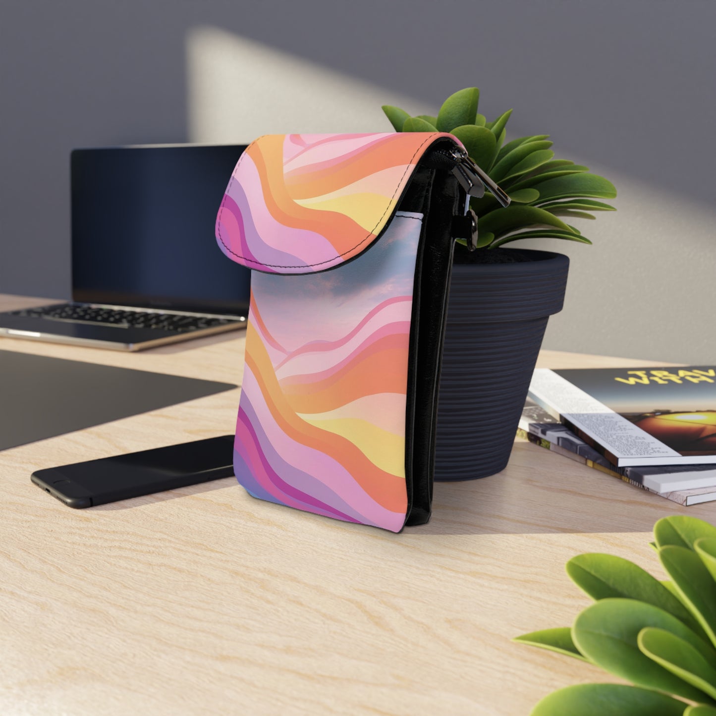 👜🌟 The Razzle-Dazzle Pocket Prism™ Cell Phone Wallet ✨💼🌈