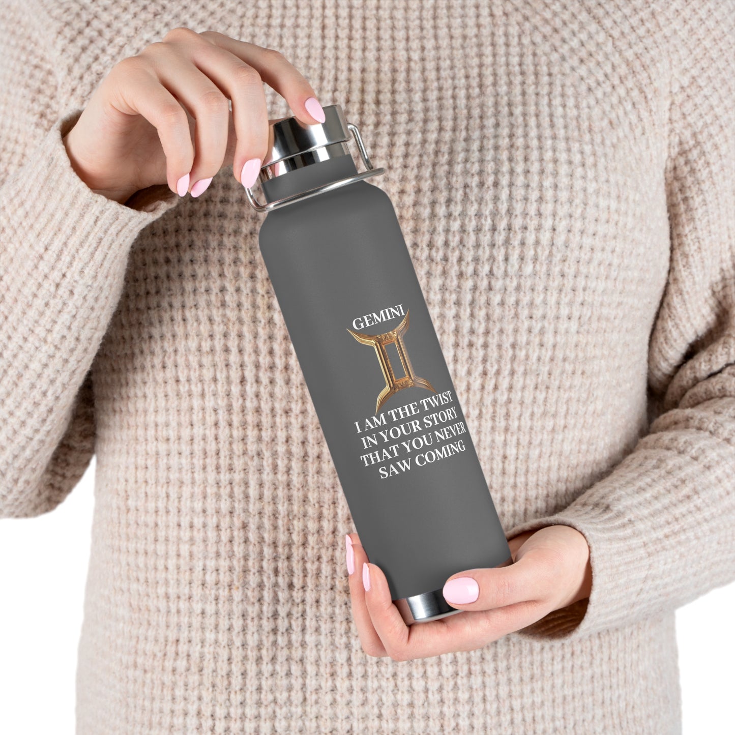 ✨🔮 Enchanted Gemini Copper Insulated Bottle – 22oz of Temperature Magic! 🔮✨