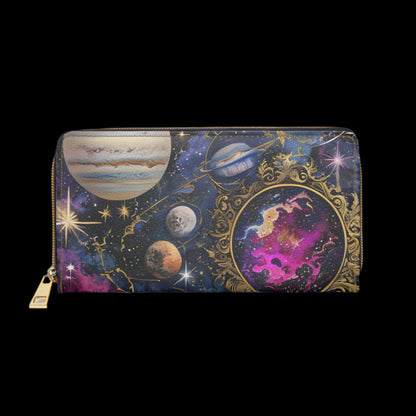 💎✨ Mystical Magic: The Enchanted Zippered Wallet of Elegance & Wonder 🔮💖🌙