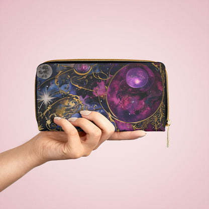 💎✨ Mystical Magic: The Enchanted Zippered Wallet of Elegance & Wonder 🔮💖🌙