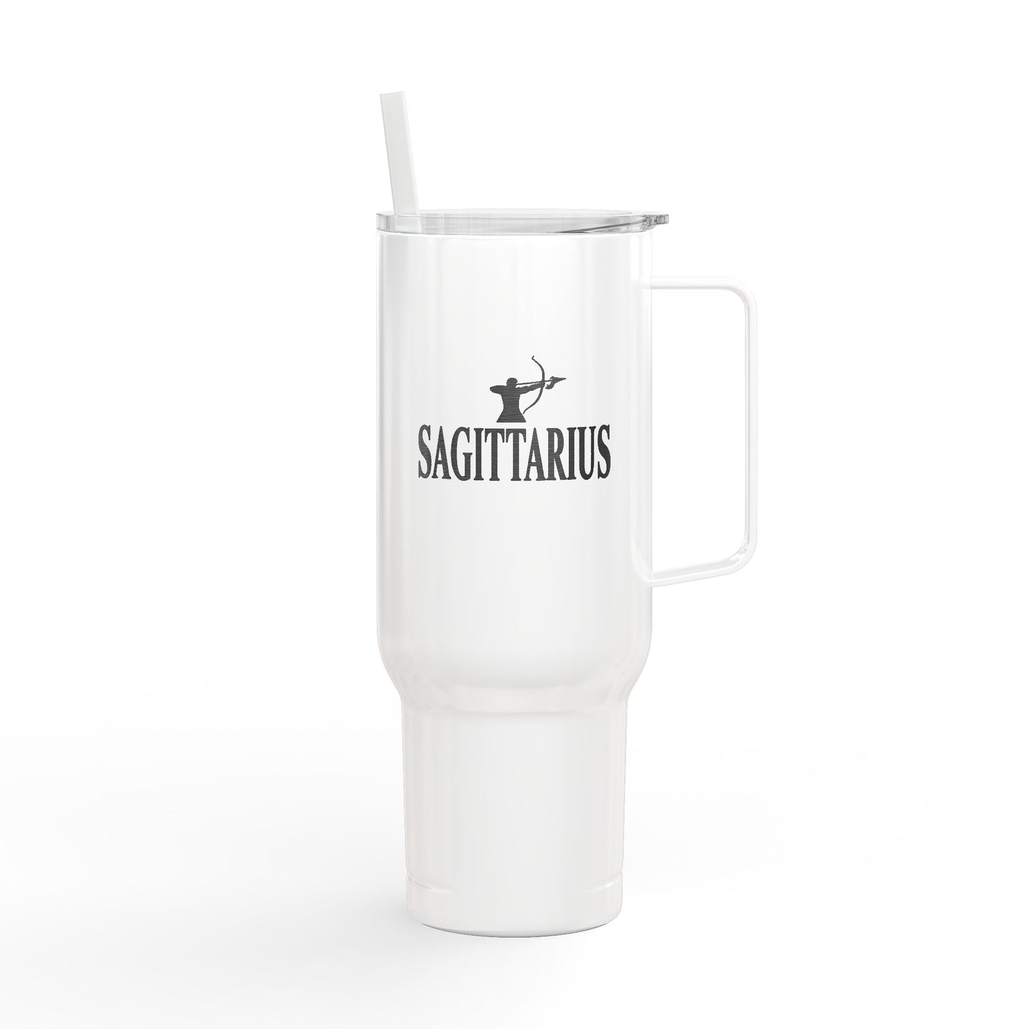 Cosmic Sagittarius Signatures ✨ 40oz Engraved Zodiac Tumbler