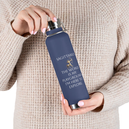 ✨🔮 Enchanted Sagittarius Copper Insulated Bottle – 22oz of Temperature Magic! 🔮✨