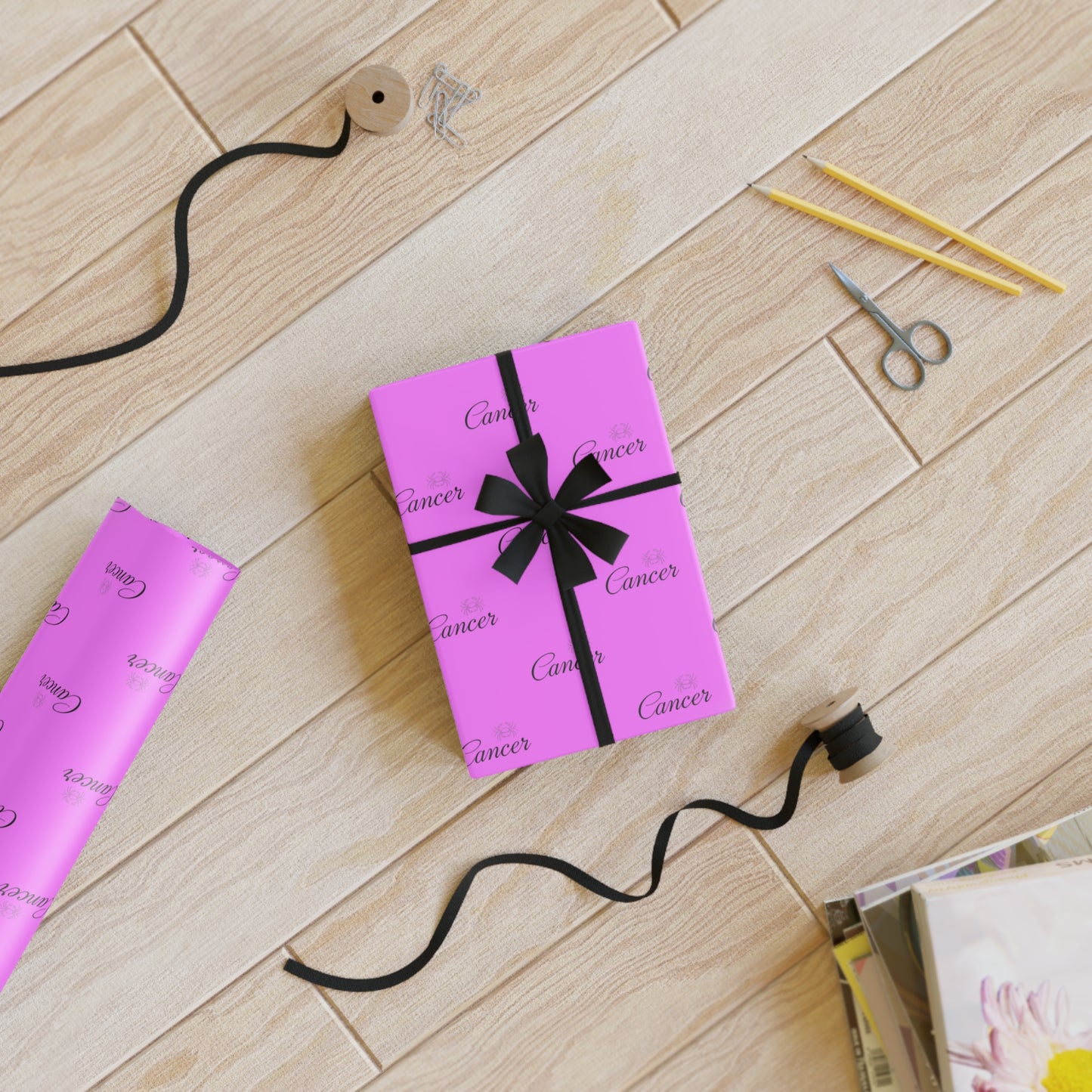 ♋ Enchanted Cancer Wrapping Paper – A Moonlit Birthday Dream in Every Fold 🌙✨