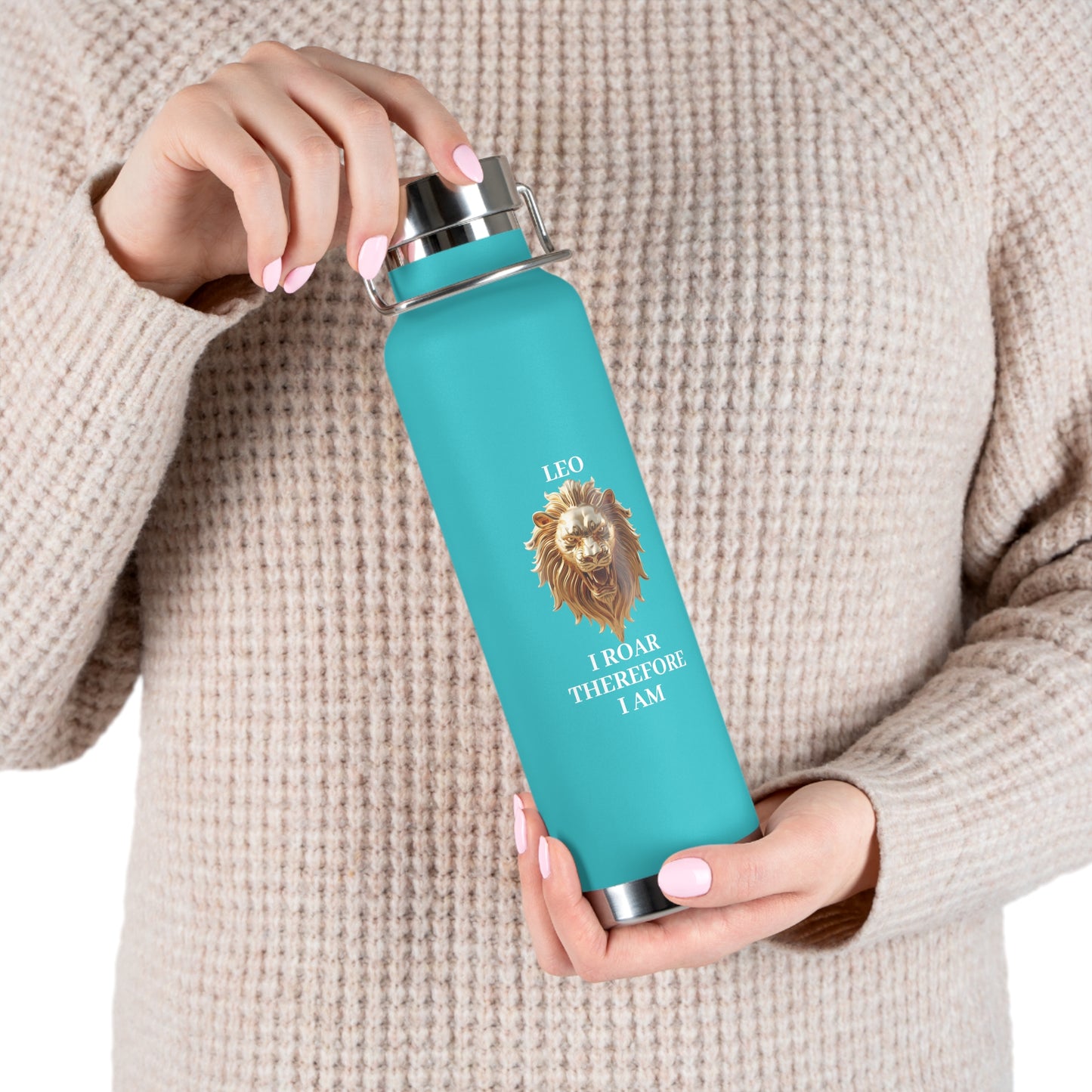 ✨🔮 Enchanted Leo Copper Insulated Bottle – 22oz of Temperature Magic! 🔮✨