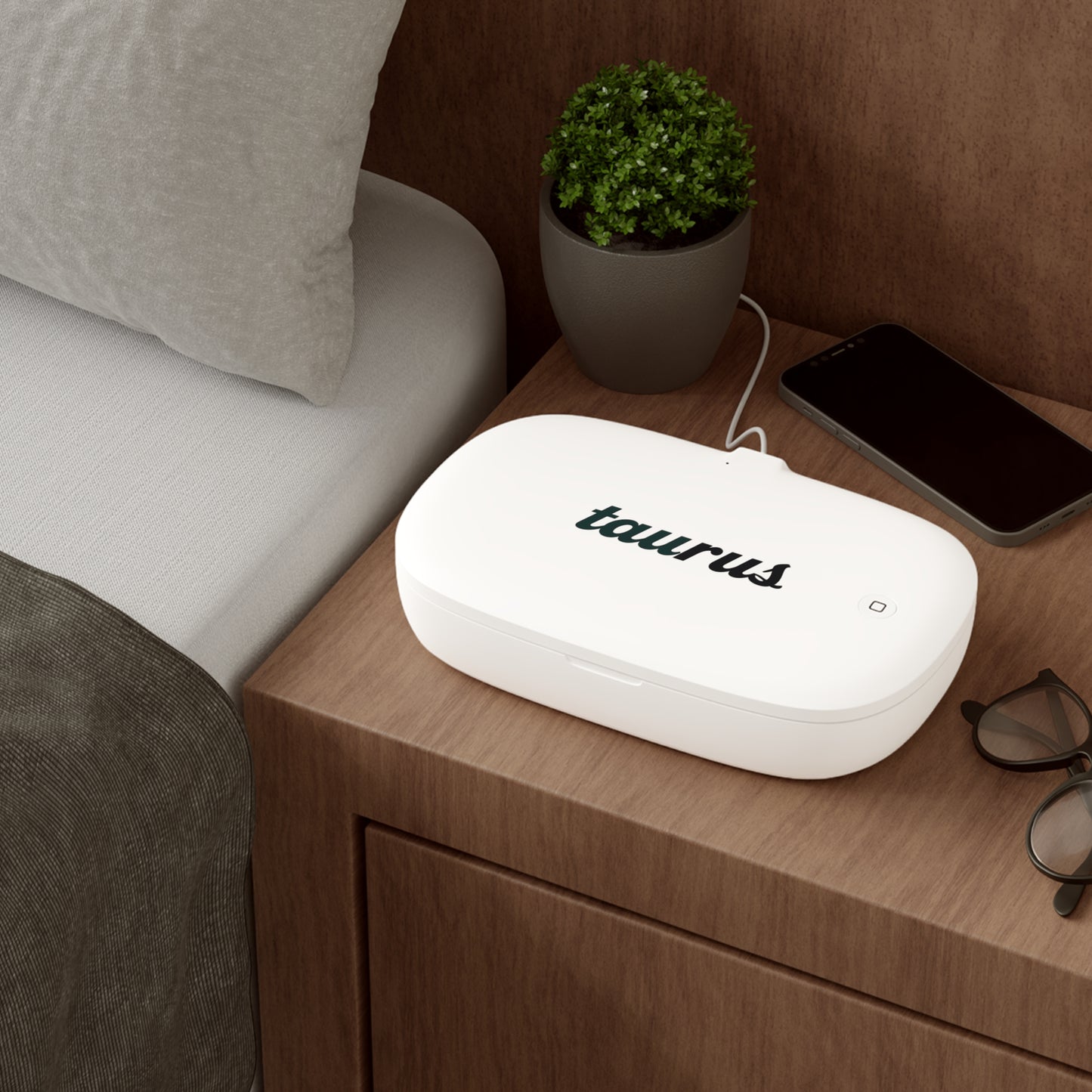 ♉ Aurora UV Phone Sanitizer & Fast Wireless Charging Pad – Taurus Edition 🌿♉
