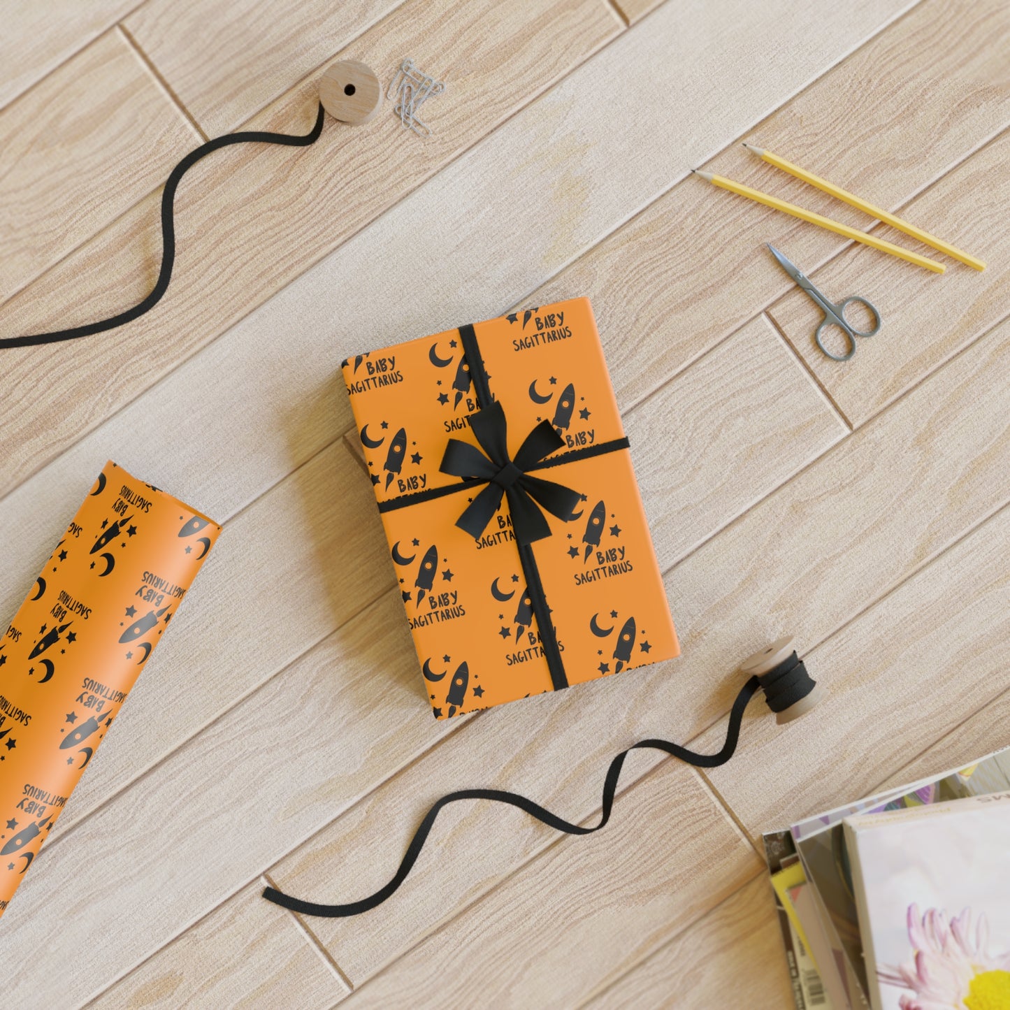 ♐ Baby Sagittarius Wrapping Paper | The Enchanted Wrap™ Collection ♡