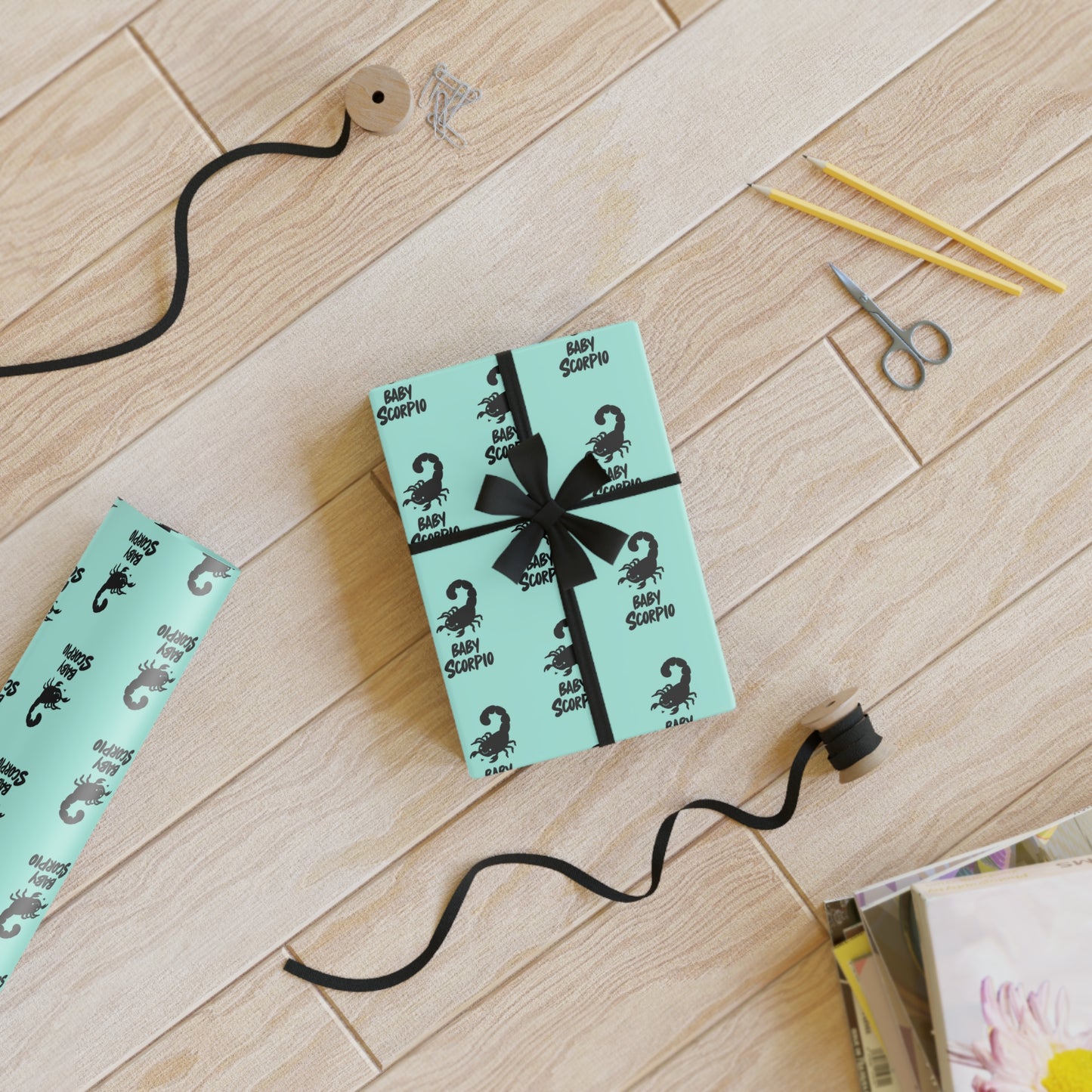♏ Baby Scorpio Wrapping Paper | The Enchanted Wrap™ Collection ♡