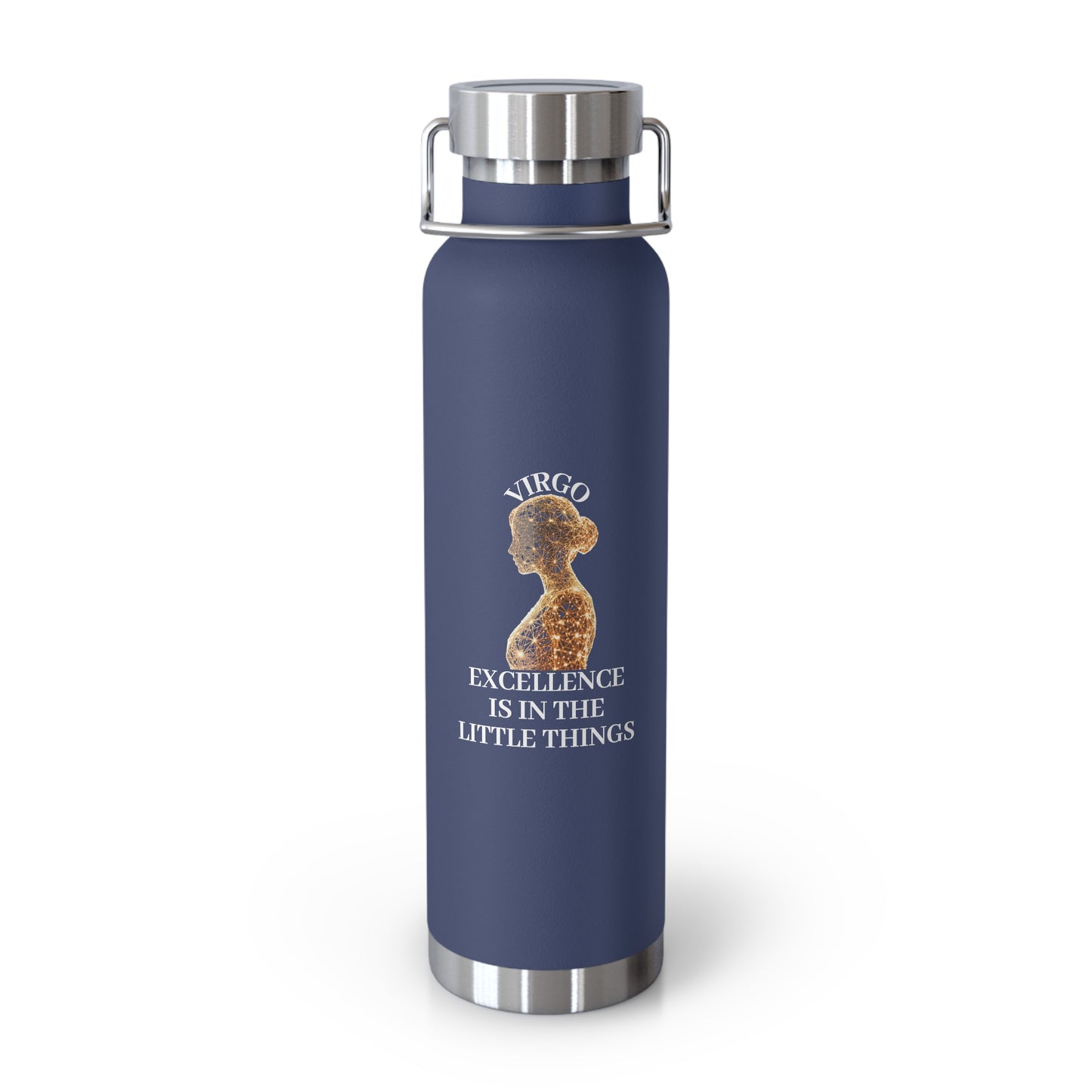 ✨🔮 Enchanted Virgo Copper Insulated Bottle – 22oz of Temperature Magic! 🔮✨