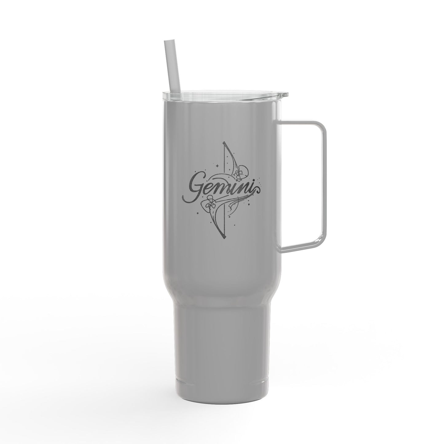 Cosmic Gemini Signatures ✨ 40oz Engraved Zodiac Tumbler