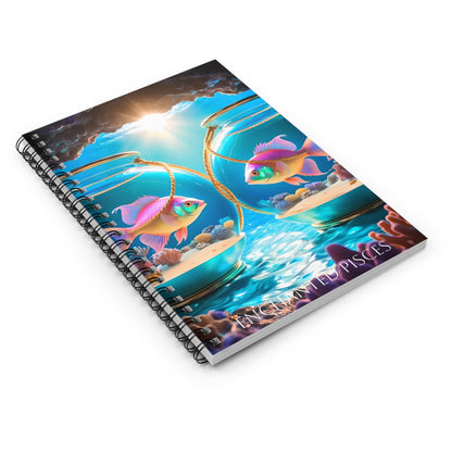 🌊✨ Enchanted Pisces Zodiac Journal – A Mystical Spiral Notebook for Dreams & Inspiration 🌙📖