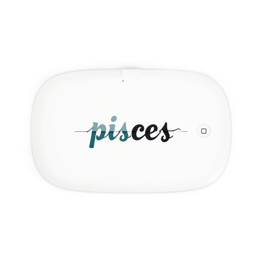 ♓ Aurora UV Phone Sanitizer & Fast Wireless Charging Pad – Pisces Edition 🌙🐟♓
