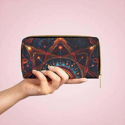 💎✨ Mystical Magic: The Enchanted Zippered Wallet of Elegance & Wonder 🔮💖🌙