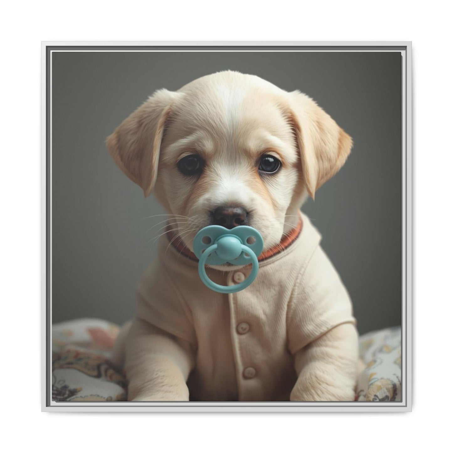 ✨ Sweet Dreams White Frame Nursery Canvas ✨  Soft, Sweet, & Magical Baby Wall Art 👶🤍