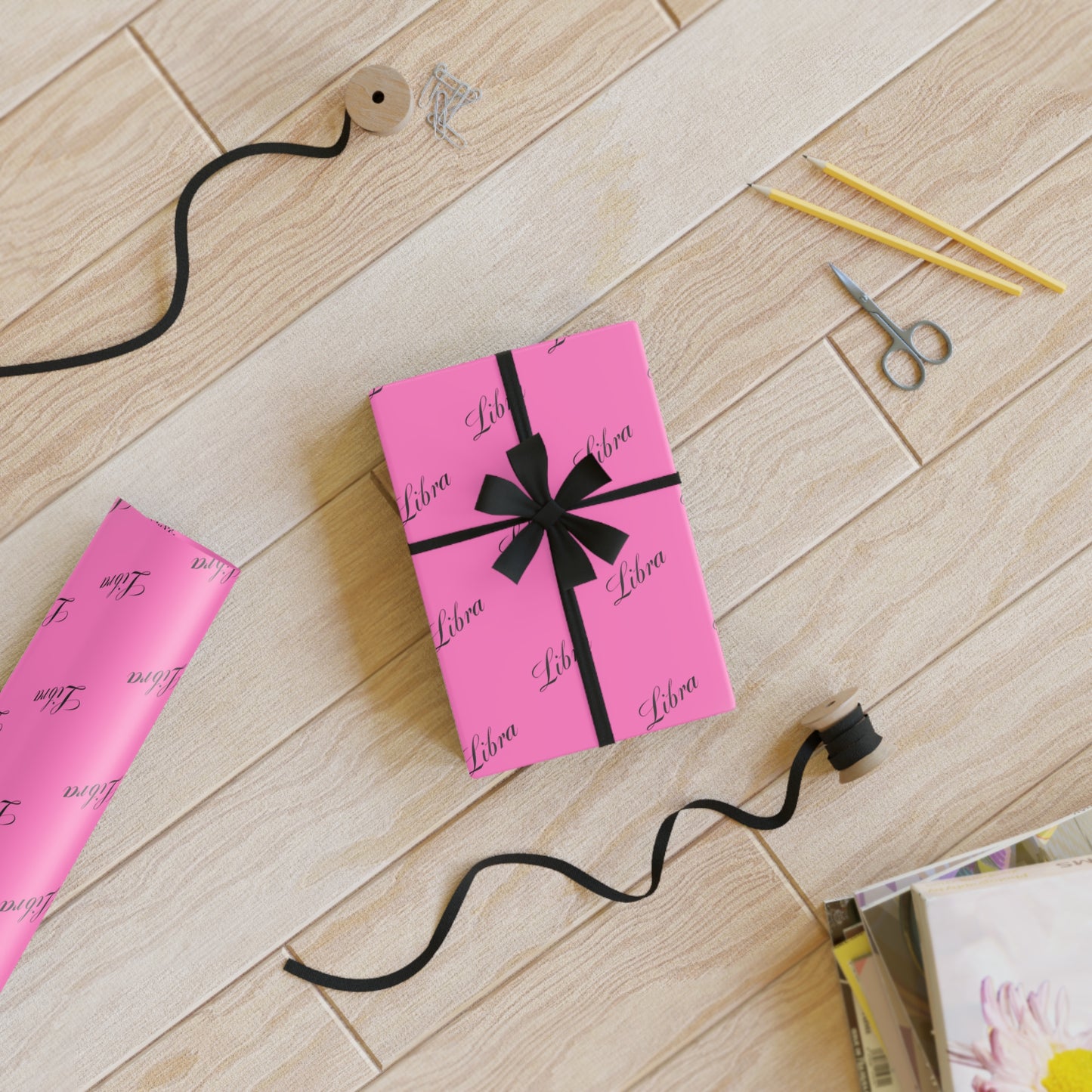 ♎ Enchanted Libra Wrapping Paper – A Beautiful Balance of Birthday Magic in Every Fold ⚖️✨