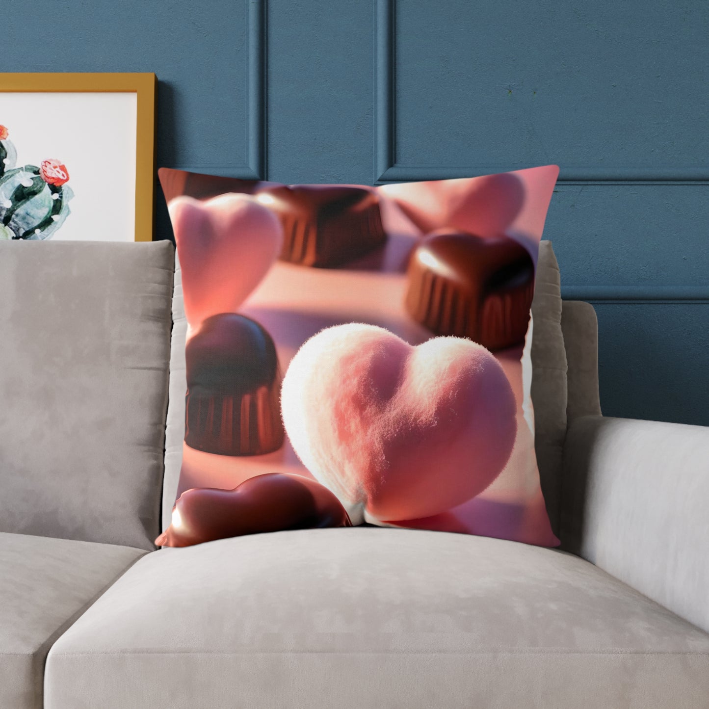 Love in Bloom: Enchanted Decorative Pillow for a Cozy Touch