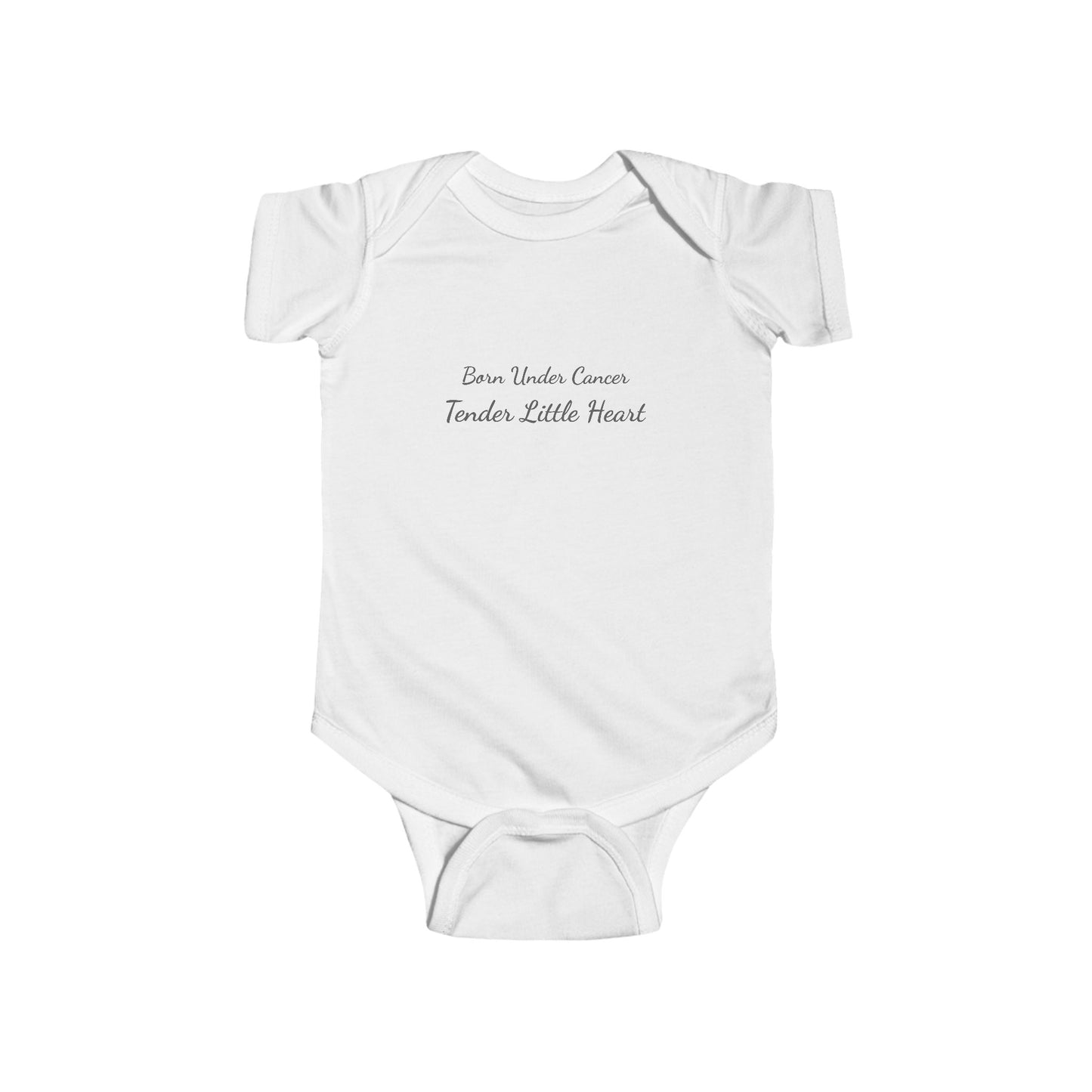 💫 The Born Under™ Collection – Cancer Edition 💫 Tender Little Heart Infant Onesie