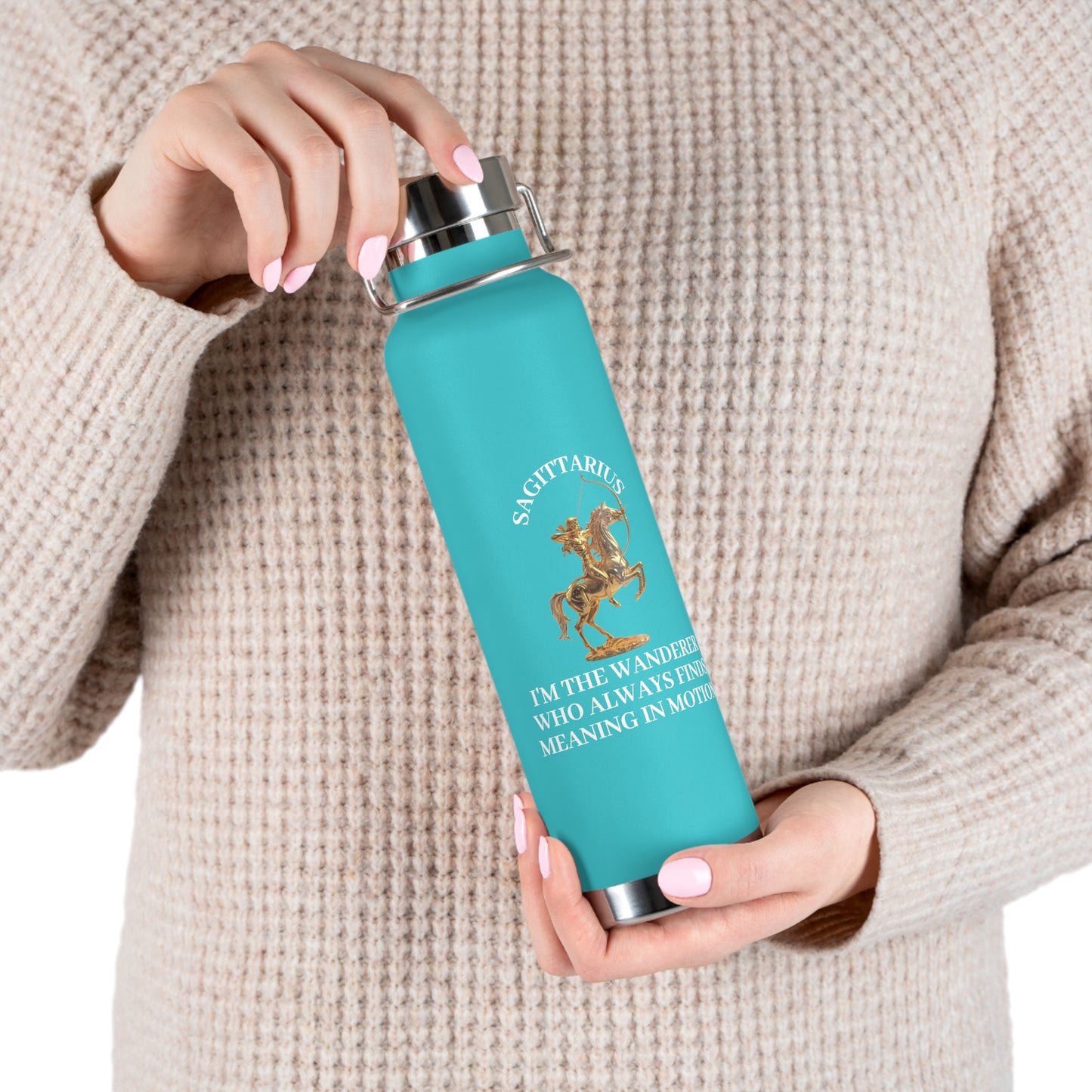 ✨🔮 Enchanted Sagittarius Copper Insulated Bottle – 22oz of Temperature Magic! 🔮✨