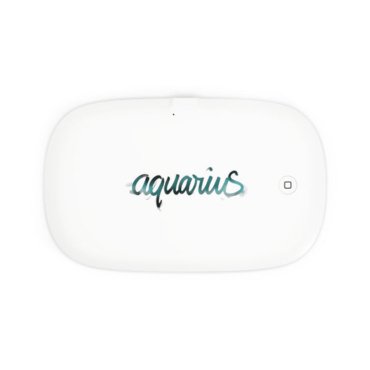 ♒ Aurora UV Phone Sanitizer & Fast Wireless Charging Pad – Aquarius Edition 🌌♒