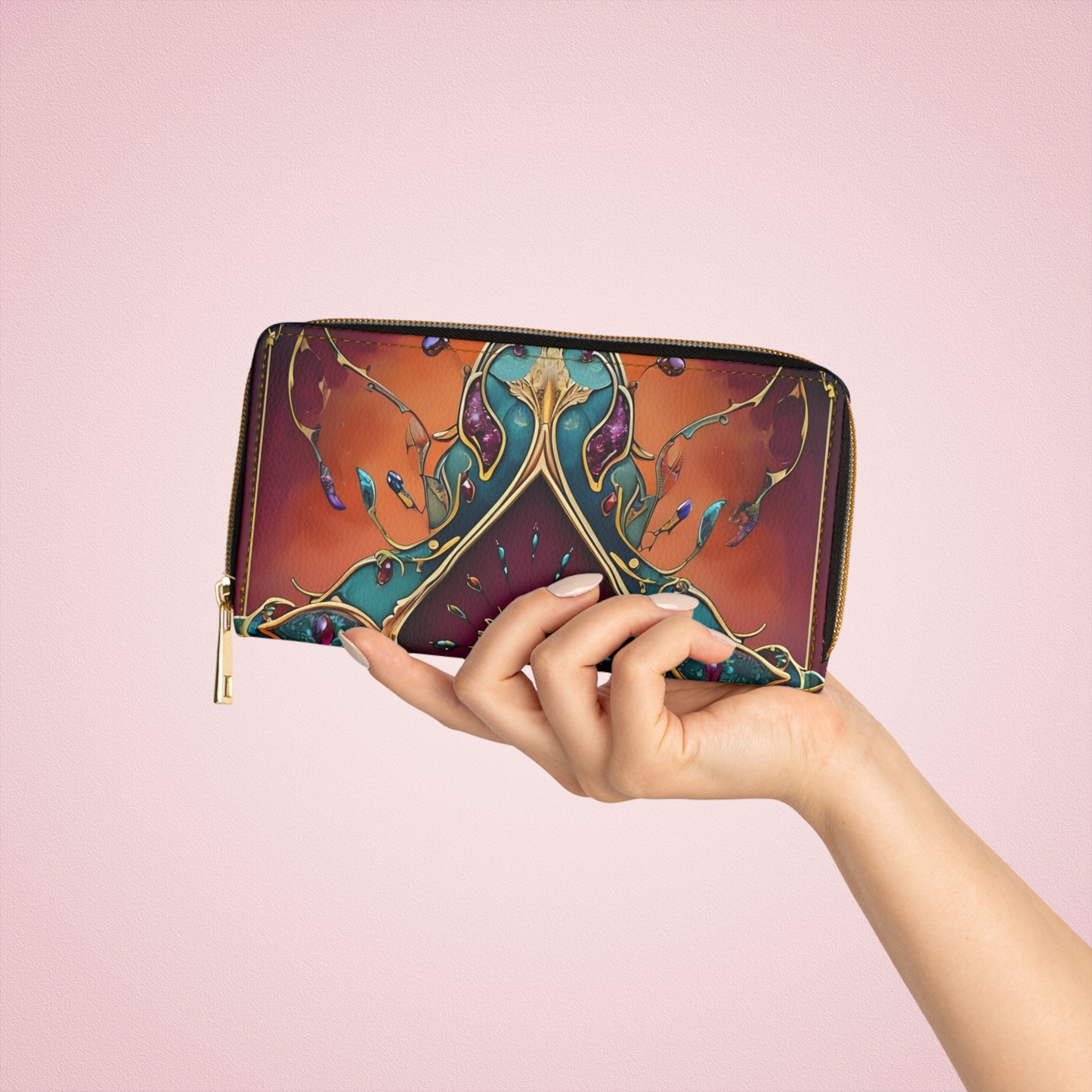 💎✨ Mystical Magic: The Enchanted Zippered Wallet of Elegance & Wonder 🔮💖🌙