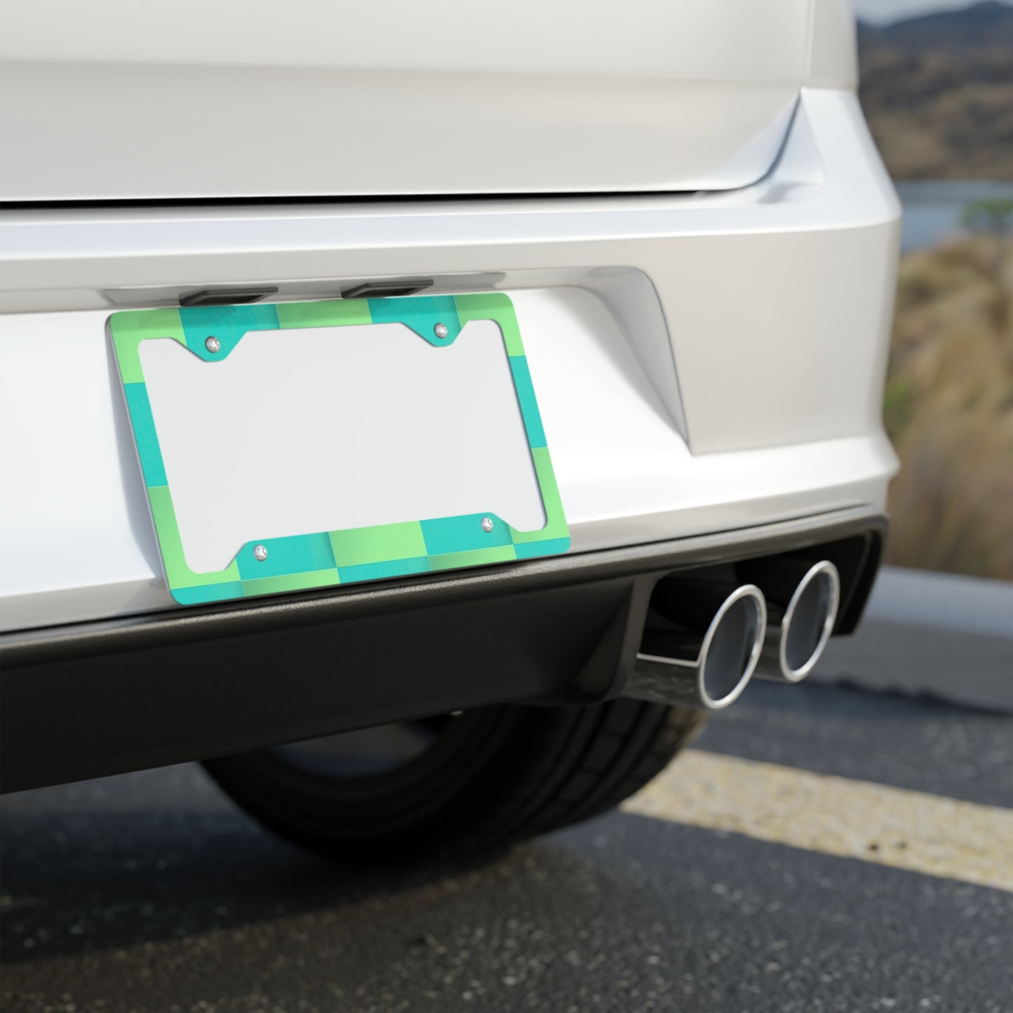 ✨🚗 The Enchanted Drive: Glossed Glory License Plate Frame – Luxury Custom Metal Accent 💎🌙