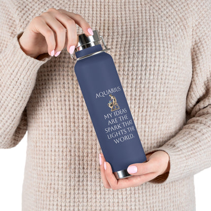 ✨🔮 Enchanted Aquarius Copper Insulated Bottle – 22oz of Temperature Magic! 🔮✨