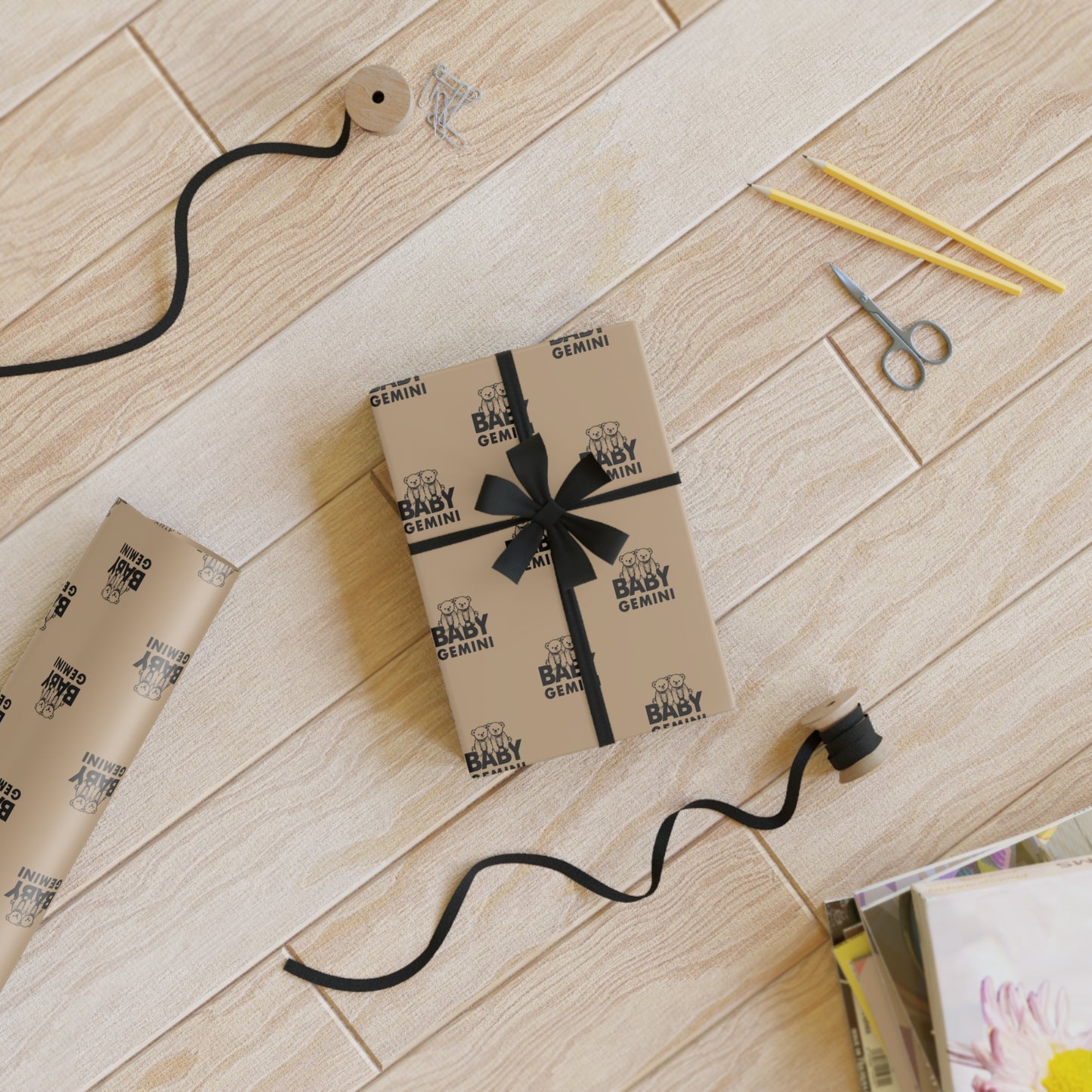 ♊ Baby Gemini Wrapping Paper | The Enchanted Wrap™ Collection ♡