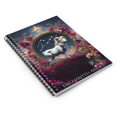 🔥🌟 Enchanted Aries Zodiac Journal – A Spirited Notebook for Bold Dreamers & Trailblazers ♈📖