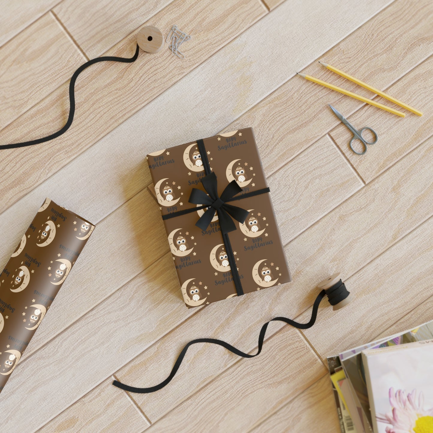 ♐ Baby Sagittarius Wrapping Paper | The Enchanted Wrap™ Collection ♡