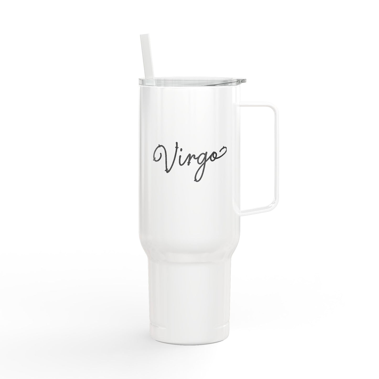 Cosmic Virgo Signatures ✨ 40oz Engraved Zodiac Tumbler