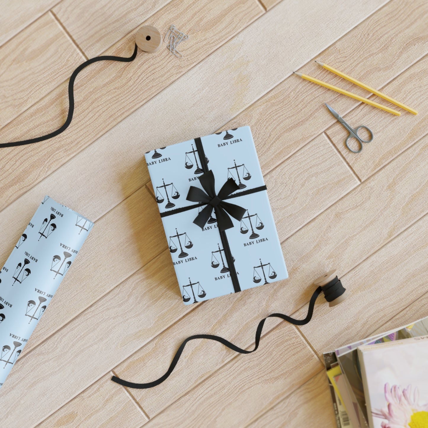 ♎ Baby Libra Wrapping Paper | The Enchanted Wrap™ Collection ♡